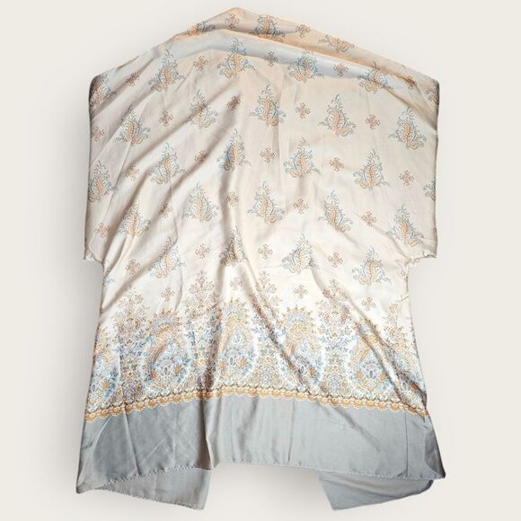 Victoria Secret Creamy Neutral Open Satin Robe Medium Large - Picture 6 of 7